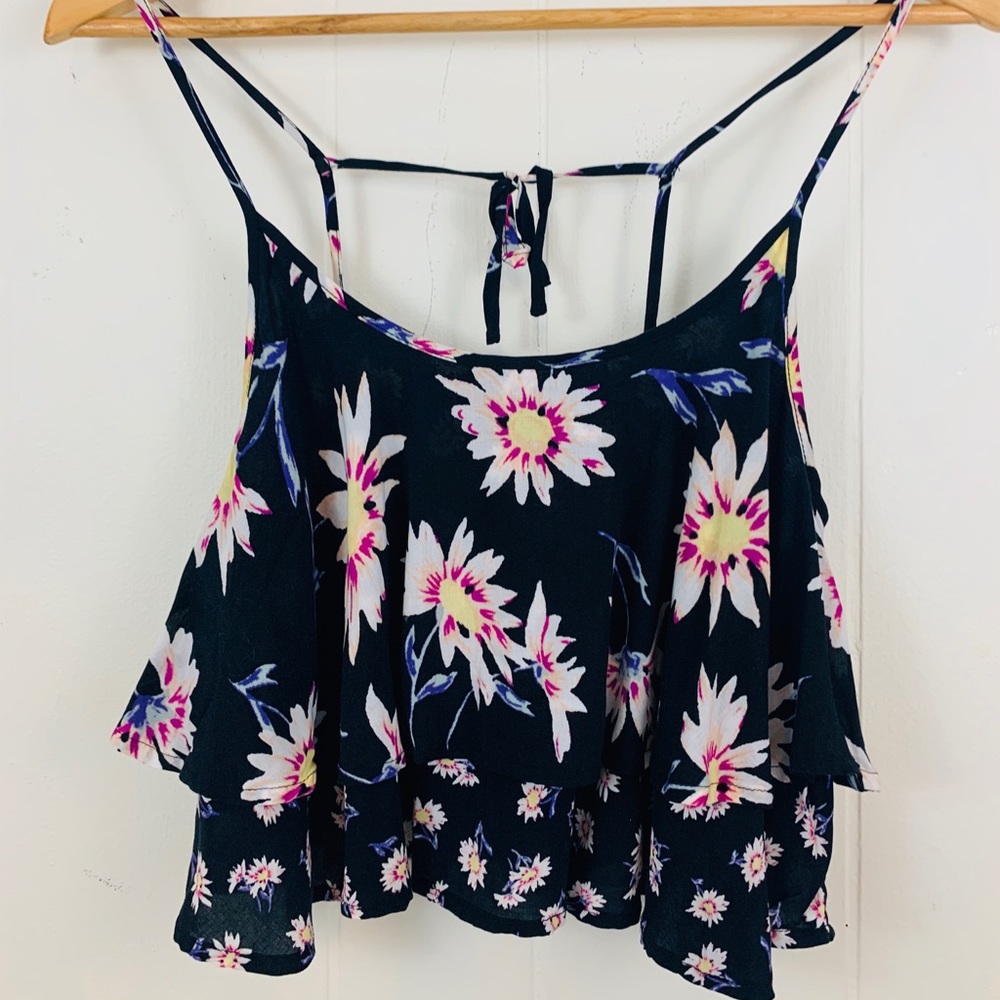 KIMCHI BLUE | Crop Floral Tank